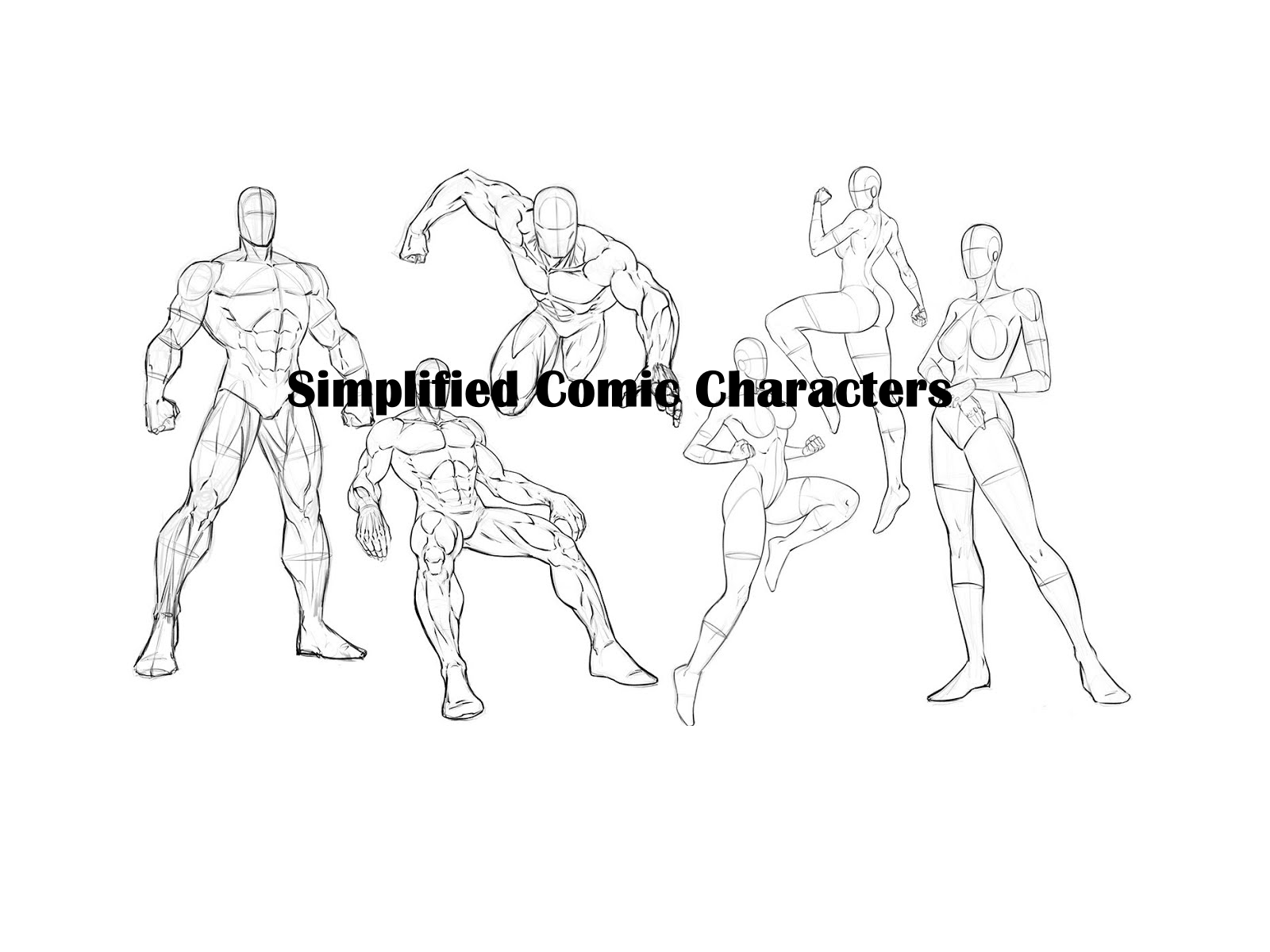 example of simple comic book characters